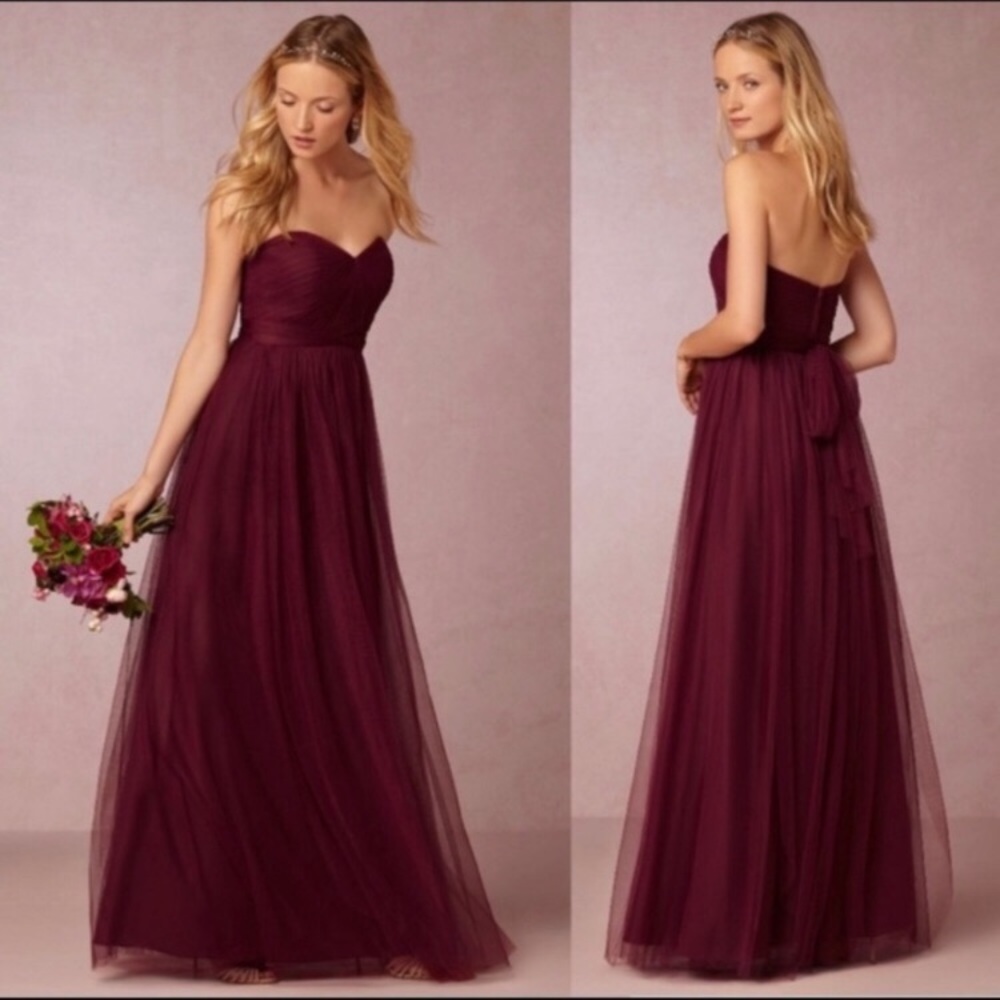 BHLDN Jenny Woo Annabelle Convertible Dress 12